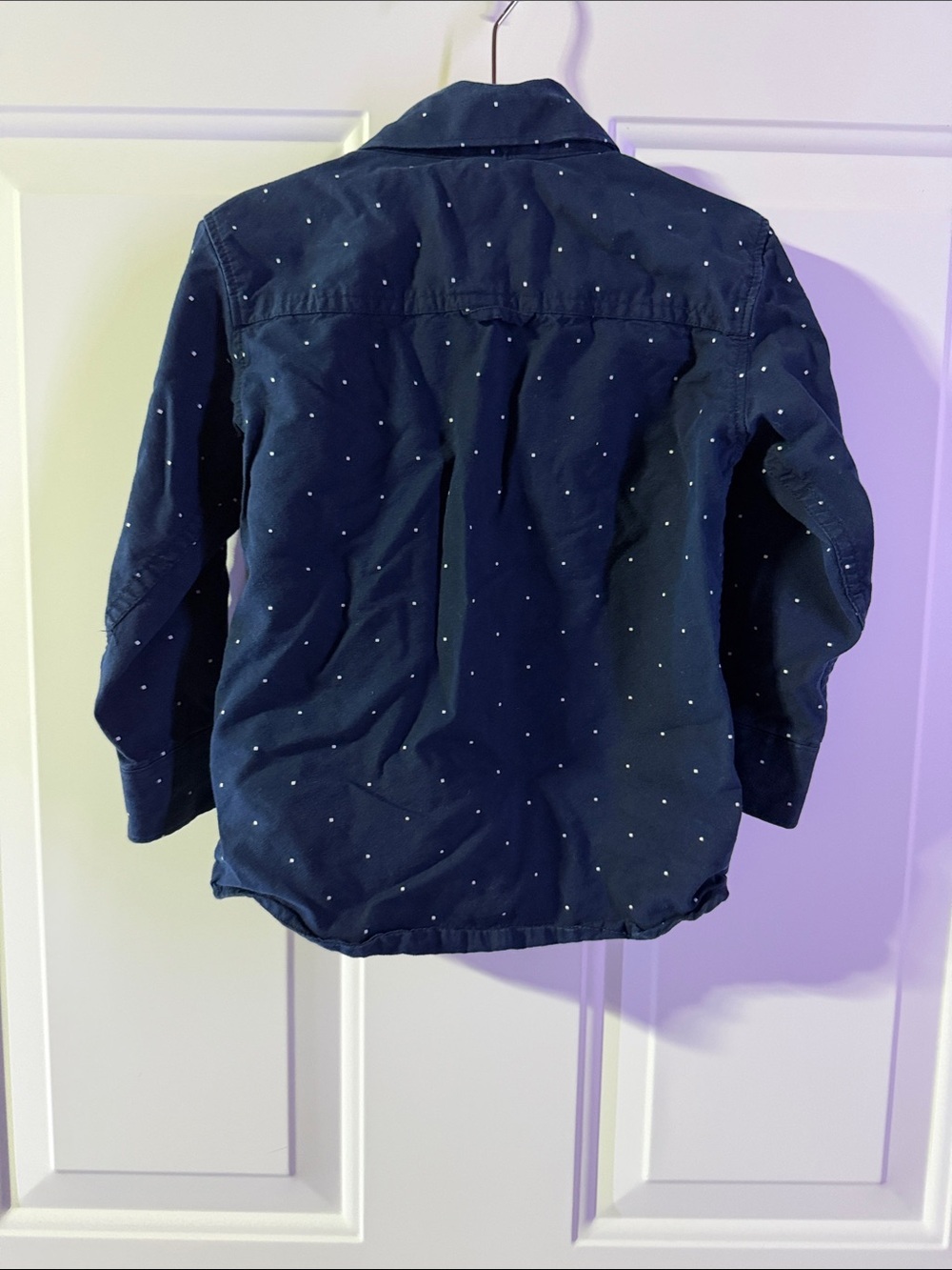 Cactus Boys Navy Blue Long-Sleeve Button-Up Shirt 2T - Picture 3 of 5